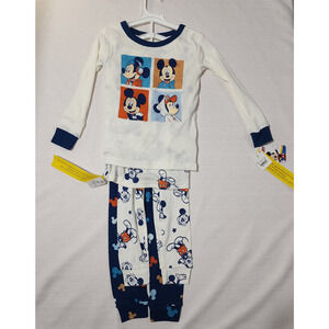 mickey mouse four piece pajama set 5T